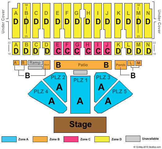 Minnesota State Fair Grandstand End Stage Zone Seating Chart